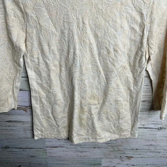 J  crew top blouse size small ivory cream - Picture 4 of 9